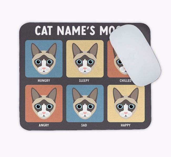 My Cat's Mood: Personalised {breedCommonName} Mouse Mat